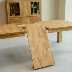 Table à manger extensible en bois massif de chêne Balder - VESKOR