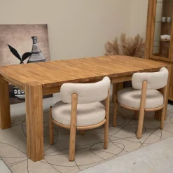 Table à manger extensible en bois massif de chêne Balder - VESKOR
