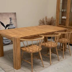 Table à manger extensible en bois massif de chêne Balder - VESKOR