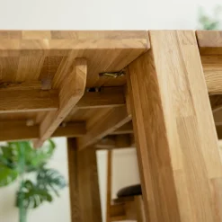 Table à manger extensible en bois massif de chêne Balder - VESKOR