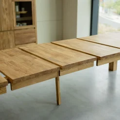 Table à manger extensible en bois massif de chêne Balder - VESKOR