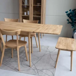 Table à manger extensible en bois massif de chêne Malmo 2 - VESKOR