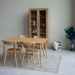 Table à manger extensible en bois massif de chêne Malmo 2 - VESKOR