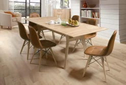 Table à manger extensible en bois massif de chêne Harold - NordicStory