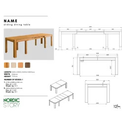 Table à manger extensible en chêne massif XL - NordicStory