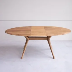 Table à manger extensible en bois massif de chêne Carmen - NordicStory