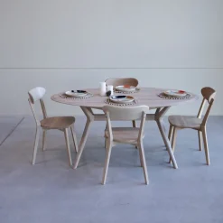 Table à manger extensible en bois massif de chêne Carmen - NordicStory