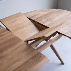 Table à manger extensible en bois massif de chêne Carmen - NordicStory