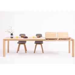Table à manger extensible en bois massif DITA - KARPIS