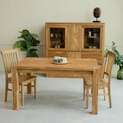 Table à manger extensible en chêne massif Mauritz 1 - NordicStory