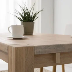 Table à manger extensible en chêne massif Mauritz 1 - NordicStory