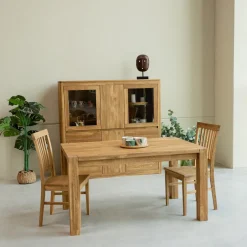 Table à manger extensible en chêne massif Mauritz 1 - NordicStory