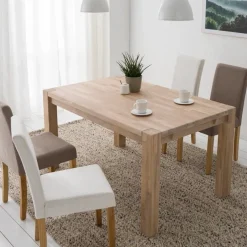 Table à manger extensible en chêne massif Mauritz 1 - NordicStory