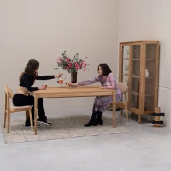 Table à manger extensible en bois massif de chêne Bergamo - NordicStory