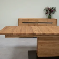 Table à manger extensible en bois massif de chêne Bremen - NordicStory