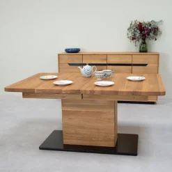 Table à manger extensible en bois massif de chêne Bremen - NordicStory