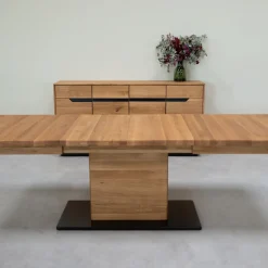Table à manger extensible en bois massif de chêne Bremen - NordicStory