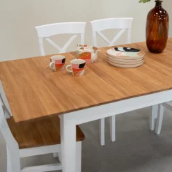 Table à manger extensible en bois massif Lausanne - VESKOR