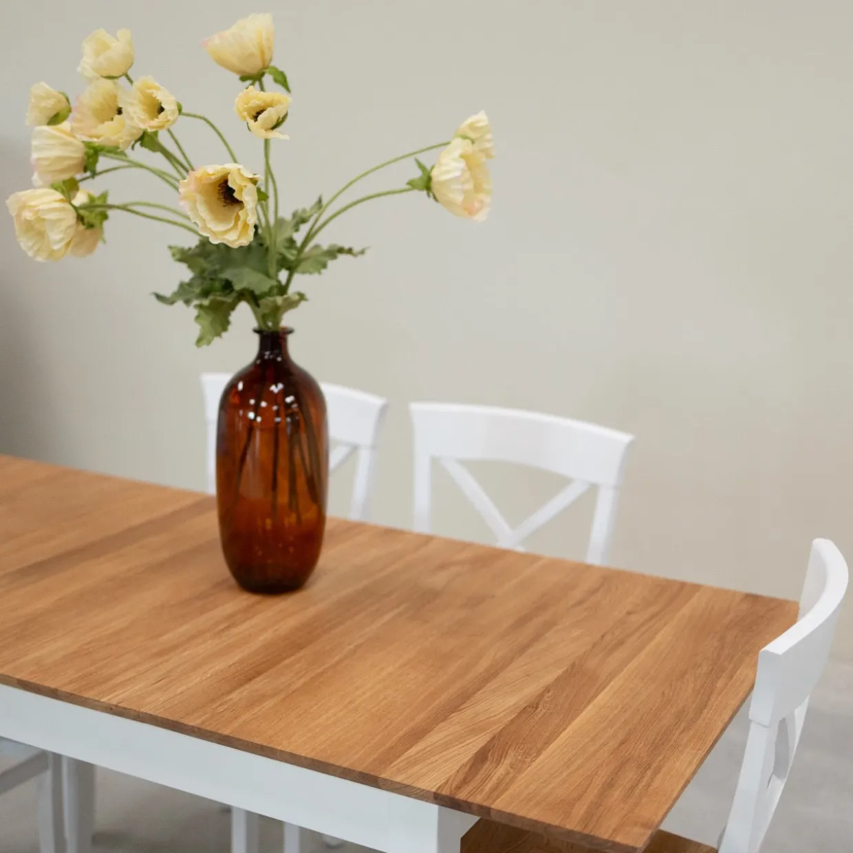 Table à manger extensible en bois massif Lausanne - VESKOR