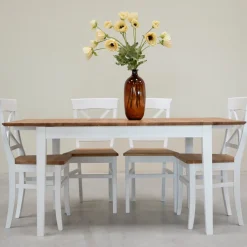 Table à manger extensible en bois massif Lausanne - VESKOR