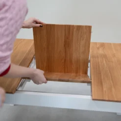 Table à manger extensible en bois massif Lausanne - VESKOR