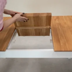 Table à manger extensible en bois massif Lausanne - VESKOR