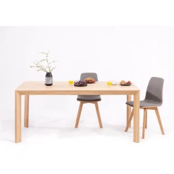 Table à manger fixe en bois massif DITA - KARPIS