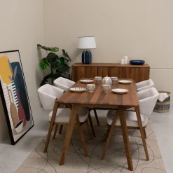 Table à manger fixe en bois massif Suède - VESKOR