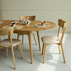 Table à manger ovale extensible en chêne massif Escandi 2 - NordicStory