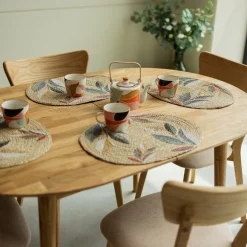 Table à manger ovale extensible en chêne massif Escandi 2 - NordicStory