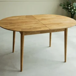 Table à manger ovale extensible en chêne massif Escandi 2 - NordicStory