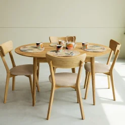 Table à manger ovale extensible en chêne massif Escandi 2 - NordicStory