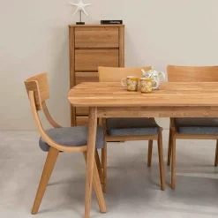 Table à manger rectangulaire en chêne massif Escandi 1 - NordicStory