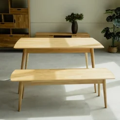 Table à manger rectangulaire en chêne massif Escandi 1 - NordicStory