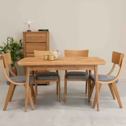 Table à manger rectangulaire en chêne massif Escandi 1 - NordicStory