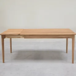 Table à manger rectangulaire extensible en bois massif de chêne Astrid - VESKOR