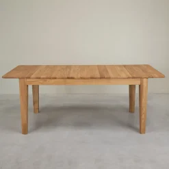 Table à manger rectangulaire extensible en bois massif de chêne Kodama - VESKOR