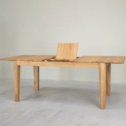 Table à manger rectangulaire extensible en bois massif de chêne Kodama - VESKOR