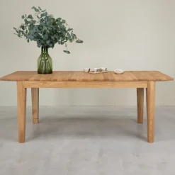 Table à manger rectangulaire extensible en bois massif de chêne Kodama - VESKOR