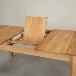 Table à manger rectangulaire extensible en bois massif de chêne Kodama - VESKOR
