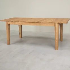 Table à manger rectangulaire extensible en bois massif de chêne Kodama - VESKOR