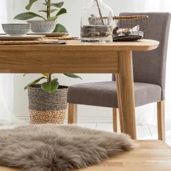 Table à manger rectangulaire extensible en chêne massif Escandi - NordicStory