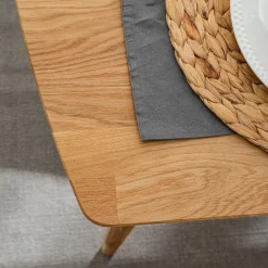 Table à manger rectangulaire extensible en chêne massif Escandi - NordicStory