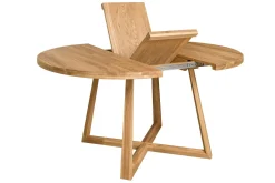 Table à manger ronde extensible en chêne massif MOBY - NordicStory