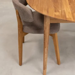 Table à manger ronde extensible en chêne massif Escandi 5 - NordicStory