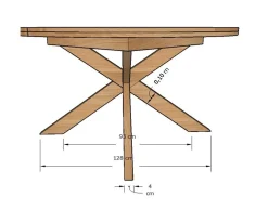 Table à manger ronde extensible en chêne massif Holger - NordicStory