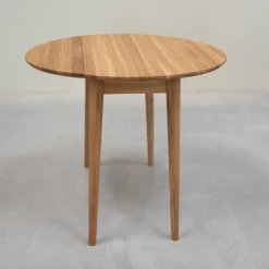Table à manger ronde extensible en bois massif de chêne Luna - VESKOR