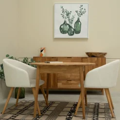 Table à manger ronde extensible en chêne massif Escandi 3 - NordicStory