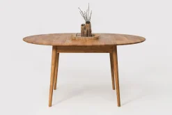 Table à manger ronde extensible en chêne massif Escandi 6 - NordicStory