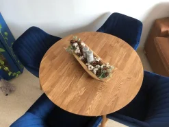 Table à manger ronde extensible en chêne massif Escandi 6 - NordicStory